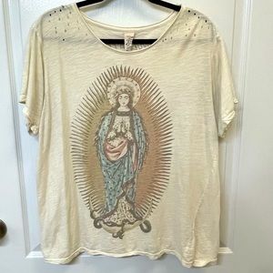 Magnolia Pearl Mother of Mercy Graphic Tee Boho Laggonlook Distress